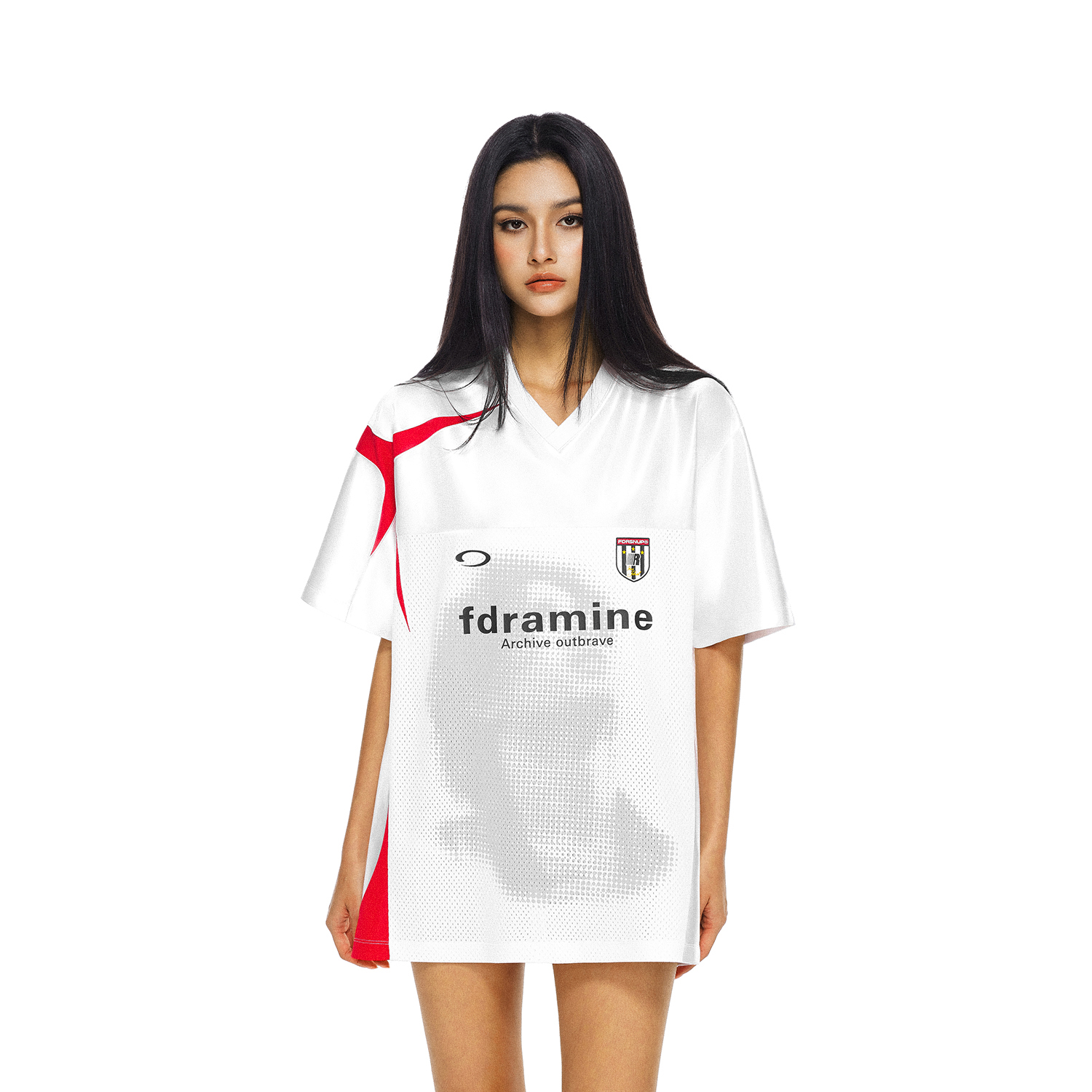 FDR官方店美式运动人像撞色短袖