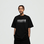 FDR 高街宽松情侣上衣体恤 美式 原创国潮叠印烫钻短袖 t恤男女夏季