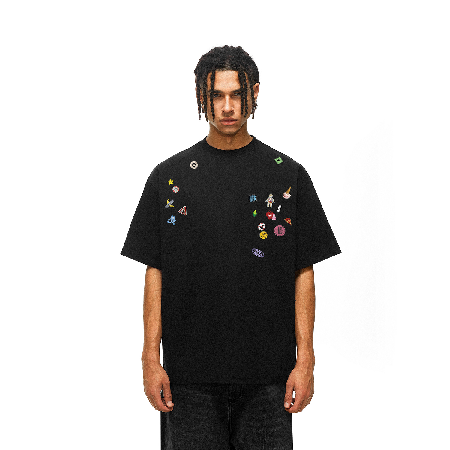 FDR官方店冰淇淋小贴纸印花短袖