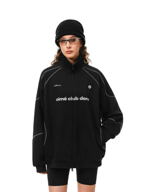 FDR官方店 双头拉链立领卫衣男女秋季潮牌宽松运动情侣装开衫外套