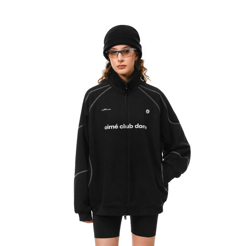 FDR官方店双头拉链立领卫衣外套