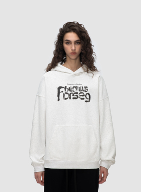 FDR 原创国潮涂鸦印花重磅连帽卫衣男女春秋美式高街情侣上衣帽衫