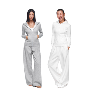 薄绒运动上衣 连帽卫衣外套女秋季 FDR官方店 5A抗菌蓄热保暖修身