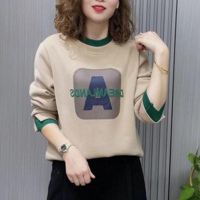 【送运费险】加绒假两件圆领卫衣