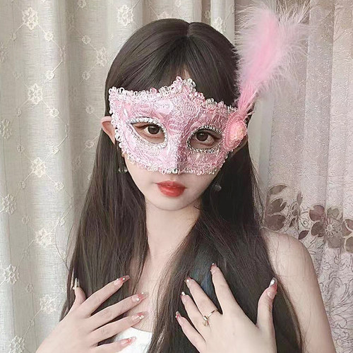 轻鸿爱莎古风羽毛万圣节化妆舞会