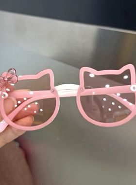 儿童个性小脸可爱猫耳朵公主宝宝遮阳太阳镜防紫外线偏光墨镜
