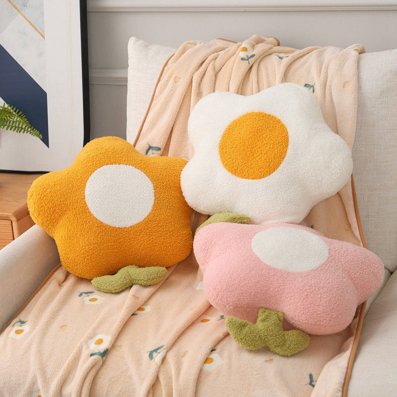 花朵抱枕被子两用办公室午睡小枕头二合一车用毯子靠枕午休神器女