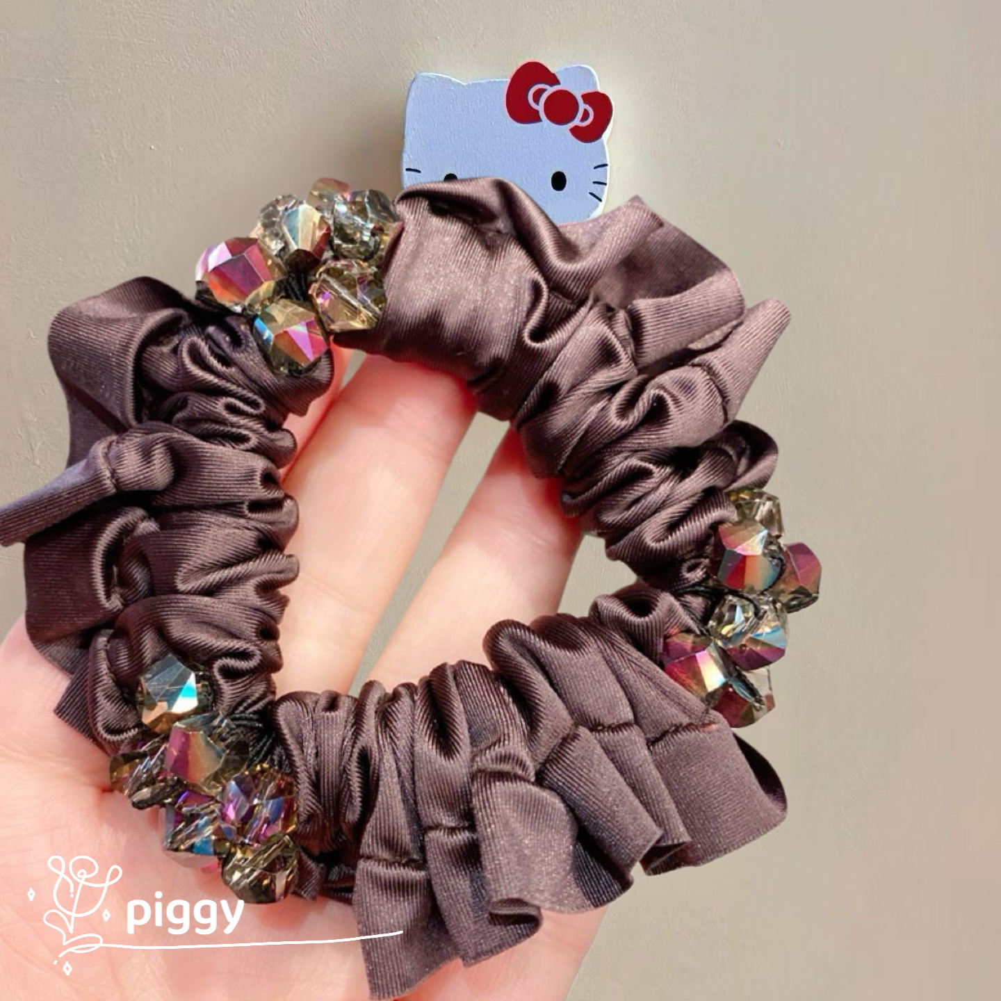 韩国扎头发皮筋丸子头发圈马尾头绳女头饰发圈奢华水晶头花发饰品