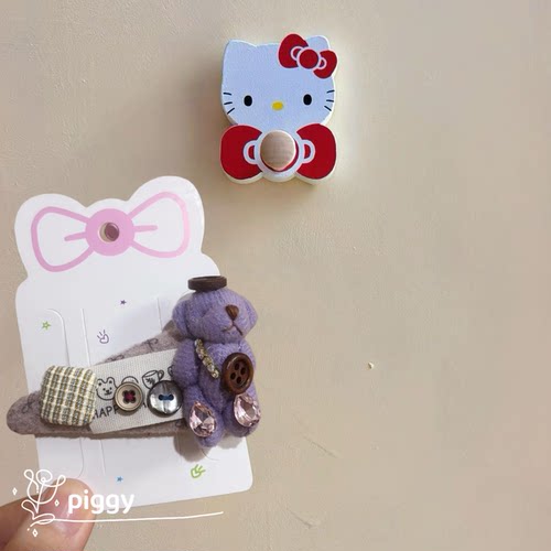 可爱毛绒小熊发夹女2025新款高级感侧边夹刘海夹碎发夹头饰