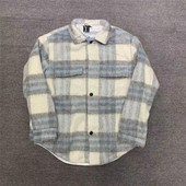 Scott shirt Travis Cactus Jack 长毛呢格子衬衫 潮牌夹克外套