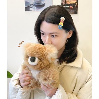 Likio 纽扣毛线边夹