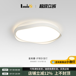 主人房灯卧室灯现代简约爆款 中山灯具 网红轻奢高级奶油风法式 新款