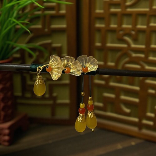 银杏重工发簪日常简约
