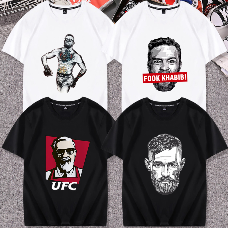 UFC综合格斗嘴炮康纳麦格雷戈MMA周边短袖T恤训练衣服体恤打底衫