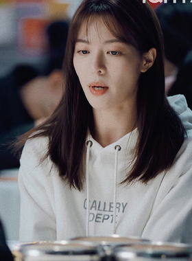 我要逆风去江湖锺楚曦同款白色母卫衣女秋冬宽松加绒外套连帽衣服