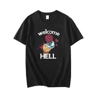 东方project赫卡提亚的变绀珠传同款纯棉T恤周边cos衣服圆领短袖