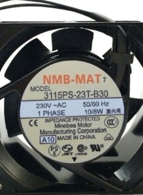 原装NMB 3115PS-22T-B30 NMB 8038 220V 9/7W 8CM 交流铝框 风扇