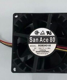 Sanyo/三洋 9G0824G105 8038 24v0.56A 8厘米全新 4线pwm控速风扇