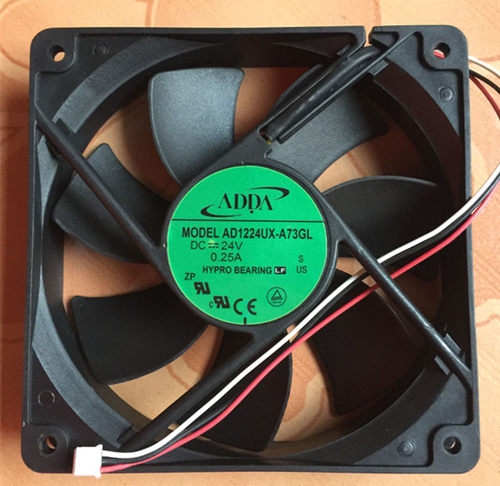 AD1224UX-A73GL 3线原装正品ADDA 24V 0.25A 1202512CM变频器风扇