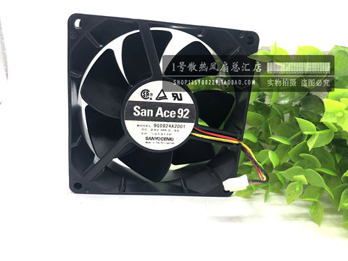 原装 Sanyo/三洋 9G0924A2D01 DC24V 0.3A 9232 三线带测速 风扇