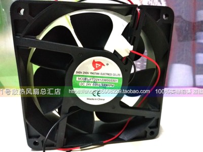 全新 YTD241238S03301 12CM 24V 0.35A 3300RPM 变频器风扇
