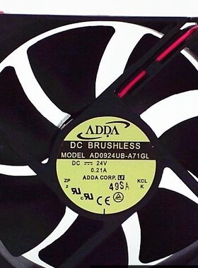 AD0924UB-A71GL原装台湾ADDA风机9225 DC24V双滚珠变频器散热风扇