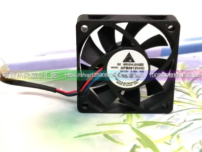 原装台达 AFB0612VHC 6015 12V 0.36A 6CM 三线 双滚珠 散热风扇