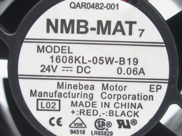 05W 3线设备风扇 NMB 0.06A 24V B19 1608KL 4厘米 4020 正品 原装