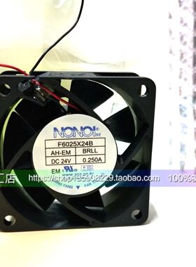 F6025X24B 原装南韩NONOI F6025X24B AH DC24V 0.25A 2线直流风扇