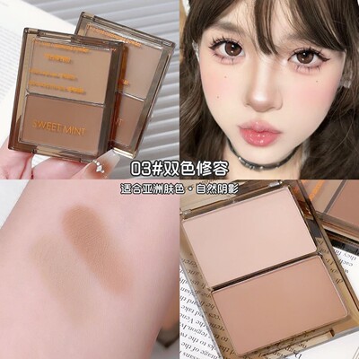 氛围拿捏韩系四色腮红高光多用盘