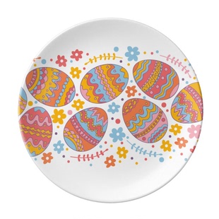 复活节信仰节日彩蛋文化陶瓷餐菜盘子8寸月光盘餐具家居创意餐厅