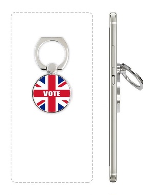 英国大选国旗Vote手机支架指环多功能黏贴懒人桌面支撑礼品直播