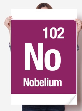 锕系化学元素周期表海报贴纸80x55cm墙贴纸卧室家居装饰