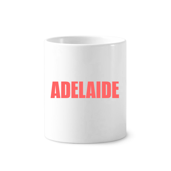 阿德莱德城市英文名陶瓷刷牙杯子笔筒白色马克杯礼物网红好物热门