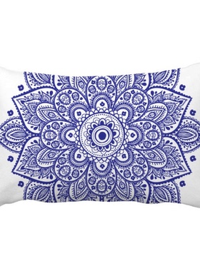 紫色花纹华丽纹样抱枕靠枕腰枕沙发靠垫双面含芯礼物安全午睡