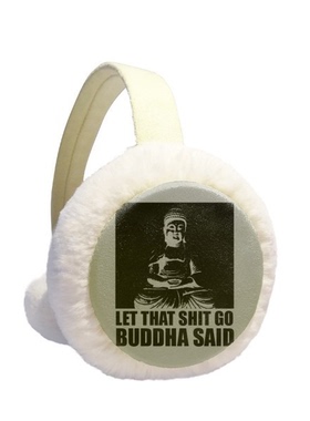 佛祖说LetShitGo创意潮牌冬季可折叠保暖耳套耳罩护耳挂耳包礼品