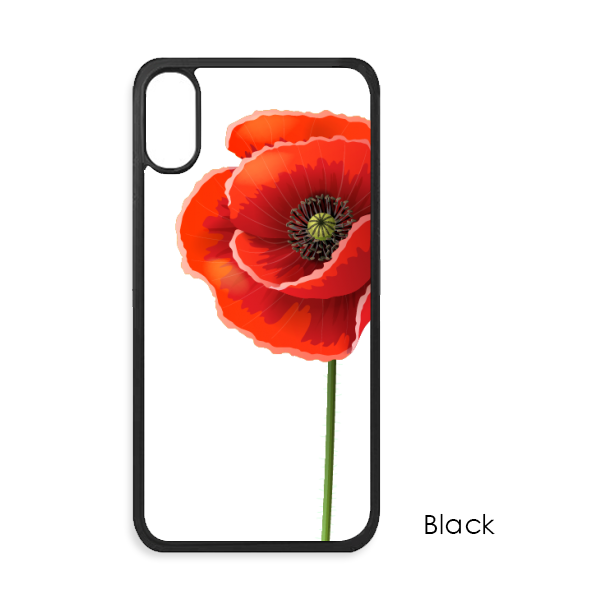 适用于iPhone美人红花背景图装饰Xr手机壳max保护套678plus硅胶11