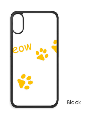 适用于iPhone物黄色脚印艺术纹理Xr手机壳max保护套678plus硅胶11