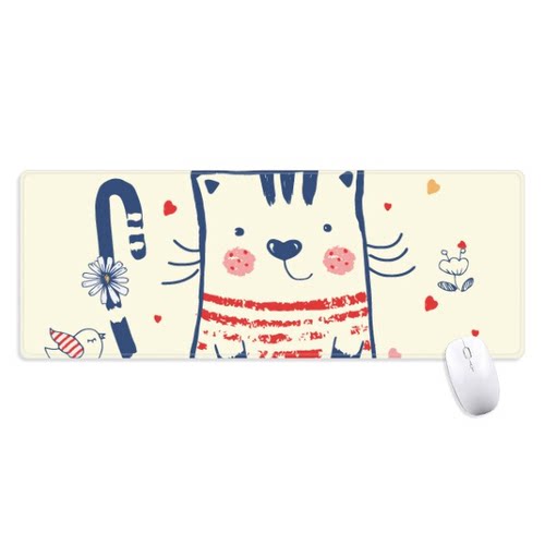 卡通猫咪防滑鼠标垫