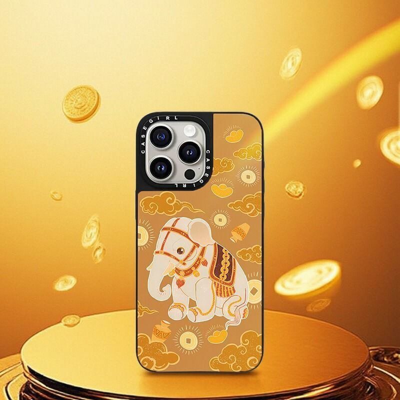 创意新年苹果手机壳适用17PROMax防摔16Pro高级感15plus复古小众1,3C数码配件,手机保护套/壳,淘宝优惠券,粉丝福利购,淘宝优惠卷