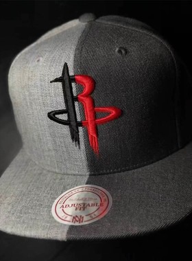 【现货】市井店 NBA x MN 美版潮牌休斯顿火箭嘻哈Splicing棒球帽