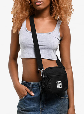 【代购】市井店 Obey 美版潮牌嘻哈街舞滑板Logo斜挎包