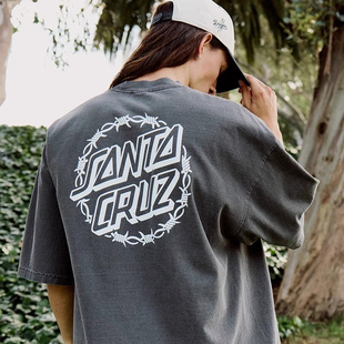 Santa 市井店 Cruz 美版 DotT恤 潮牌嘻哈街舞滑板Barbed 代购