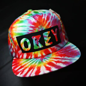 潮牌嘻哈街舞滑板Tie Dye扎染棒球帽 Obey 美版 现货 市井店