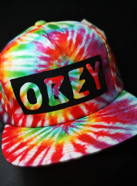 【现货】市井店 Obey 美版潮牌嘻哈街舞滑板Tie-Dye扎染棒球帽