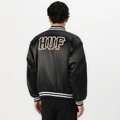 现货 潮牌嘻哈街舞滑板Back 市井店 HUF 美版 Back双面穿夹克