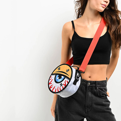 【代购】市井店 NoHours 美版潮牌嘻哈街舞滑板Eyeball斜挎包