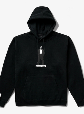 【现货】市井店 Primitive x Tupac 美版潮牌嘻哈Posted连帽卫衣