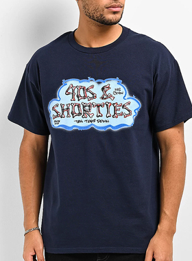 【代购】市井店 40s & Shorties 美版潮牌嘻哈街舞滑板BonesT恤