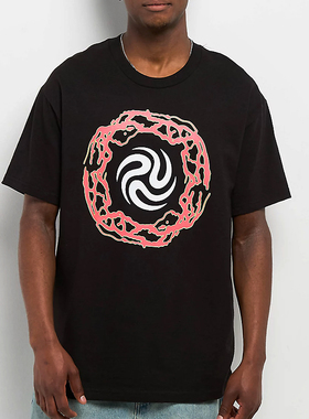 【代购】市井店 Quasi 美版潮牌嘻哈街舞滑板Drop Out印花T恤